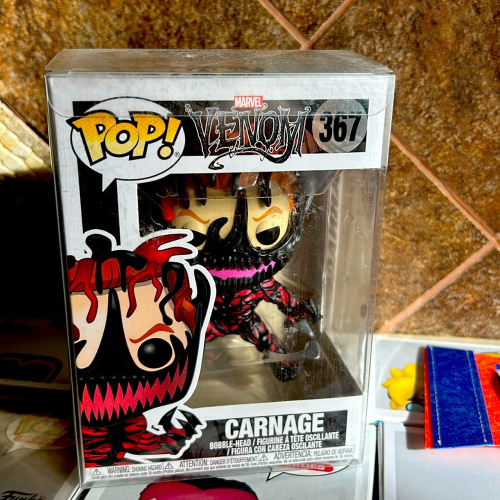 Carnage Funko Pop with Protector
